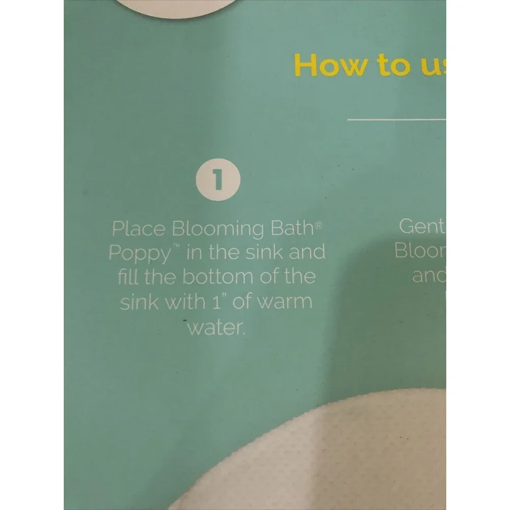 NEW Baby Bath Tub Matt Yellow FLOWER petals Poppy Yellow